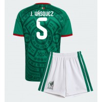 Stroje piłkarskie Meksyk Johan Vasquez #5 Koszulka Podstawowej dla dzieci MŚ 2026 Krótki Rękaw (+ szorty)